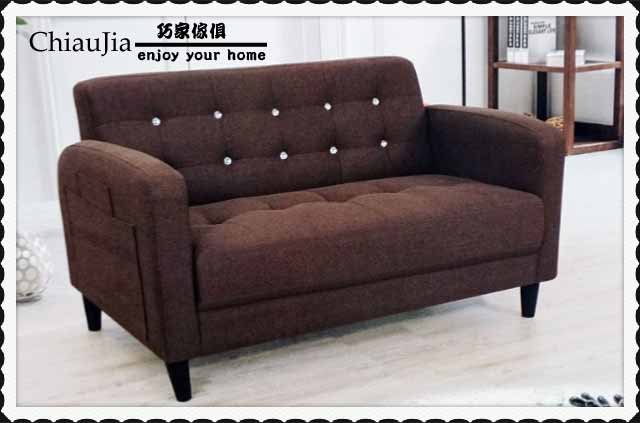 促銷雙人布沙發3800咖啡