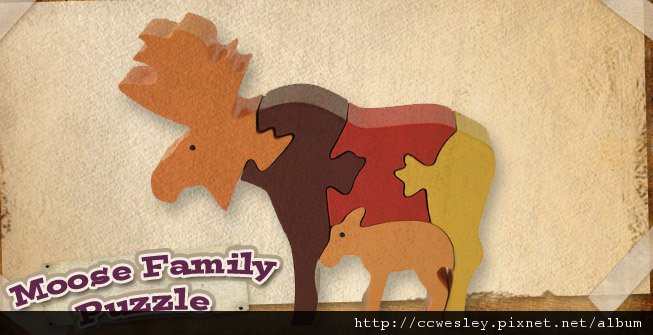 Moose Family Puzzle