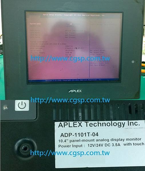 APLEX ADP-1101T-04 工業用觸控顯示器 A07090101 正