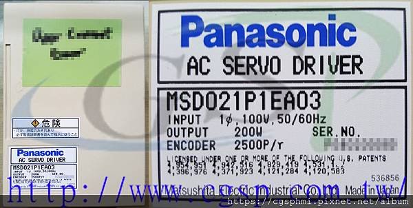 Panasonic AC SERVO DRIVER MSD021P1EA03.jpg