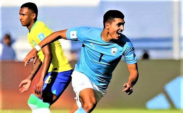 以色列擊敗巴西 闖進2023年U20世界盃四強 。（取自FIFA社媒）.jpg