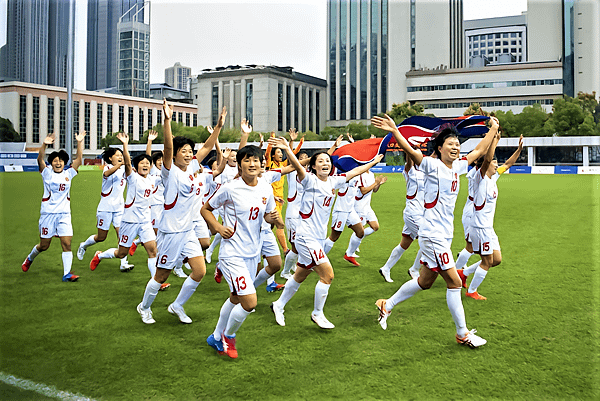 北韓女足封閉四年將向亞運四金新紀錄挑戰（取自中國足球粉專）.png