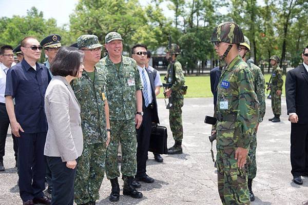 總統蔡英文4日視導宜蘭部隊