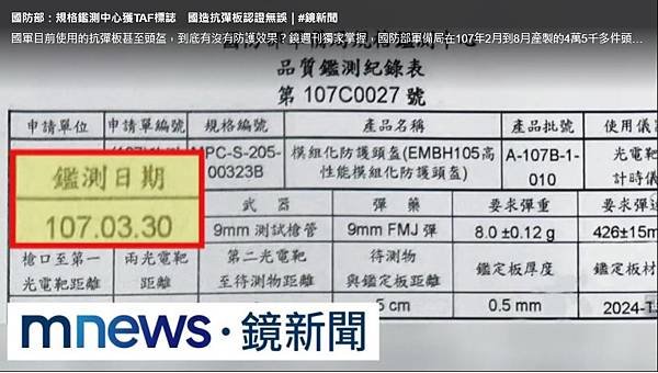 李宗澤 崔重群：國軍裝備又出包？ 4.5萬件抗彈板「無認證」