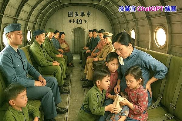 孫肇宜：民國49年 先母帶著我與妹妹們 搭乘軍機的回憶