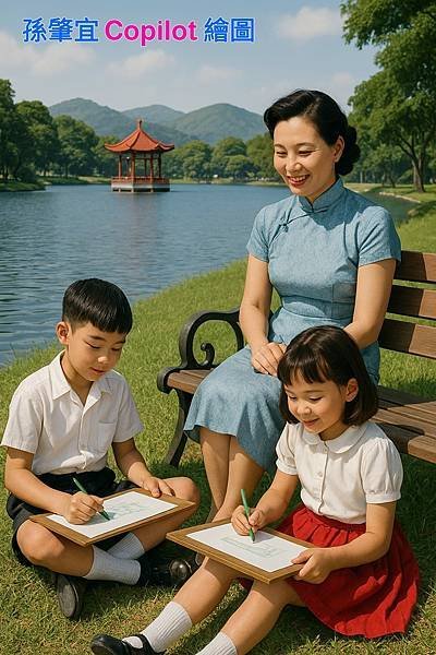 孫肇宜：民國60年營長夫人端莊氣質與小孩規矩行為 深深地影