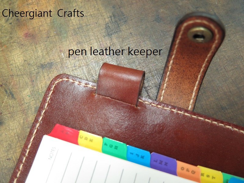 A7 Personal Organisers, hand carved pattern  leather crafts. A7 手工皮雕萬用手冊唐草圖案 A 咖啡色系 07