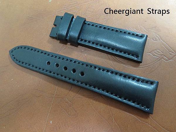 ORIS ultrasoft black cowskin strap,22x18mm, 75x115mm, thick 5.0mm taper to 2.8mm, black stitch. 01 .JPG