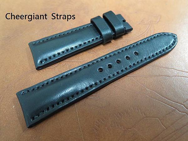 ORIS ultrasoft black cowskin strap,22x18mm, 75x115mm, thick 5.0mm taper to 2.8mm, black stitch. 02.JPG