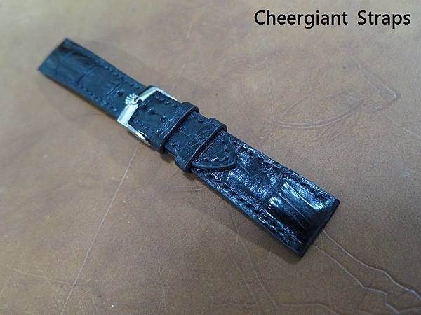 Rolex Datejust padded croco strap,19x16mm, 63x105mm,thick 5.0mm taper to 2.5mm. 04.JPG