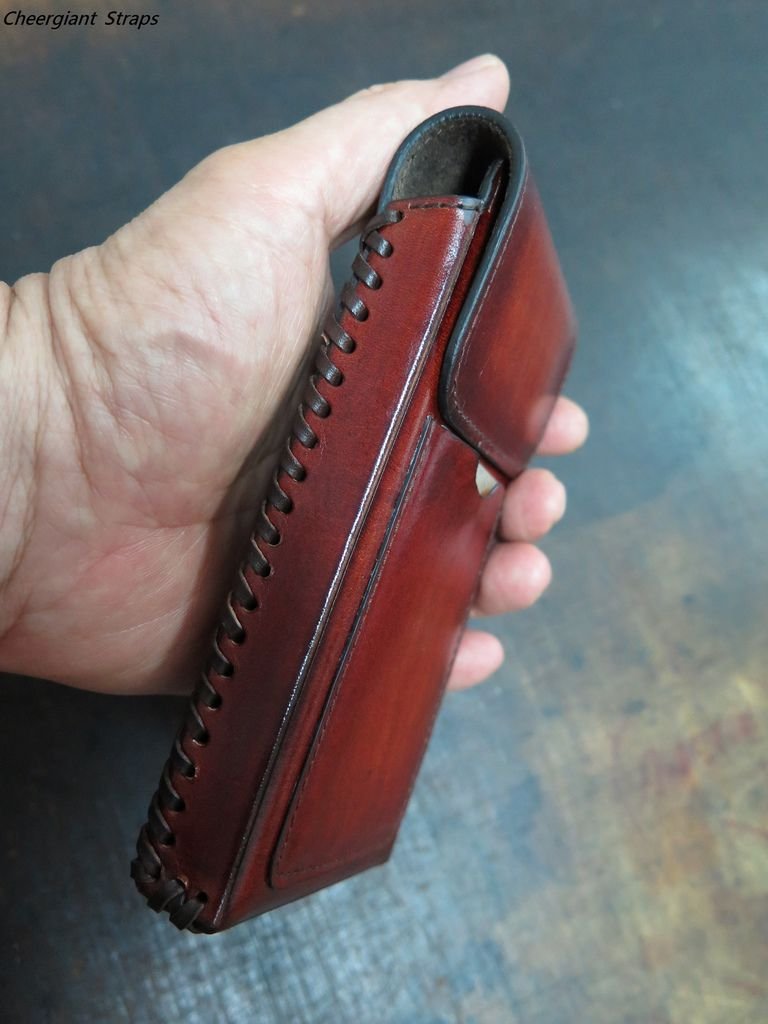 腰掛直式手機皮套(附卡片夾層),straight phone holster (with mezzanine for saving the card)07.JPG