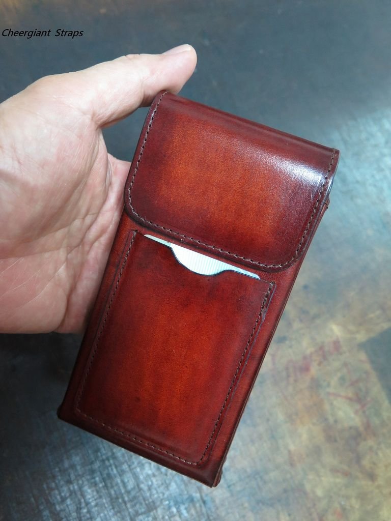 腰掛直式手機皮套(附卡片夾層),straight phone holster (with mezzanine for saving the card)08.JPG