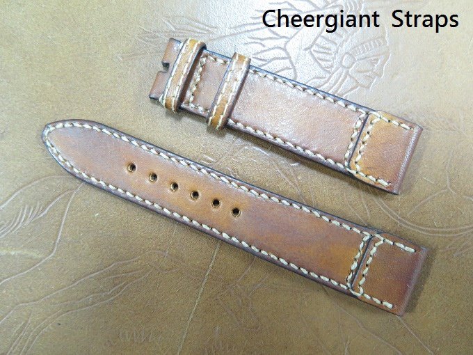 Jaeger-LeCoultre TTR 1931 Fagliano style leather strap,20x18mm, 75x115mm, thick 5mm taper to 2.5mm,cream stitching.04.JPG