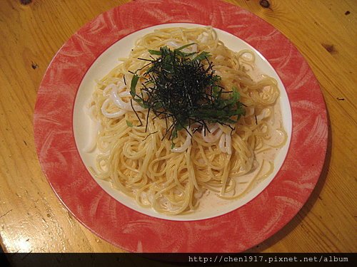 明太子といかのスパゲティ 