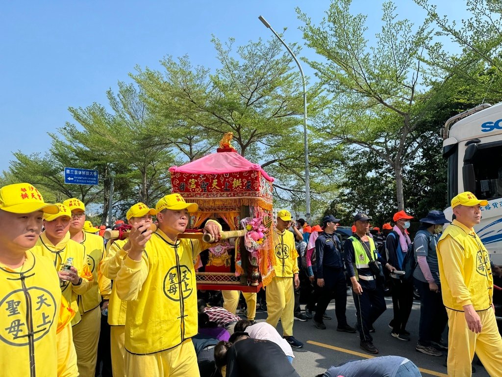 員林乾清宮參與甲辰年白沙屯拱天宮及山邊媽祖宮天上聖母往北港進