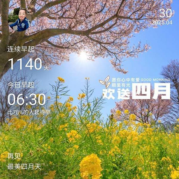 晚安 2025.04.30 四月再見