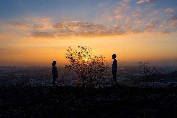 台中烏日學田山夕陽