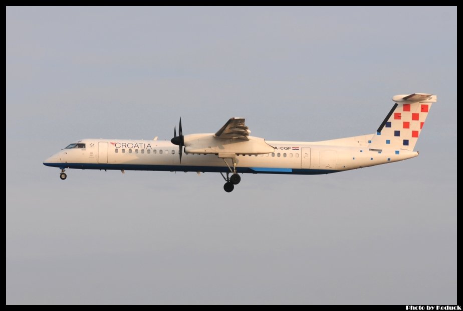 Croatia Airlines DHC-8-402Q Dah8(9A-CQF)@FRA_1(2)_20120225