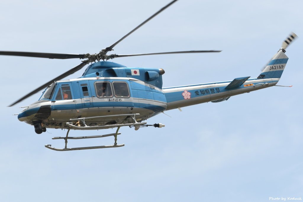 愛知縣警 Bell 412EP(JA21AP)@RJNA_1_20190604.JPG