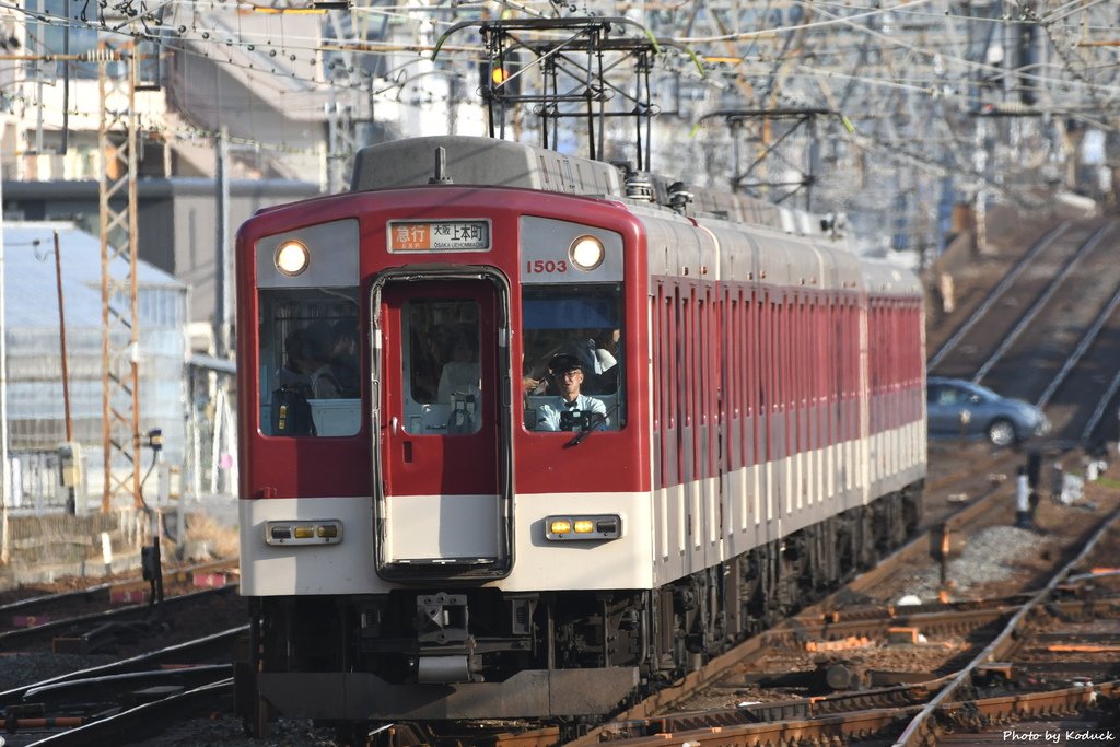 近鐵1420系(1503)電車@近鐵高安_1_20190605.JPG