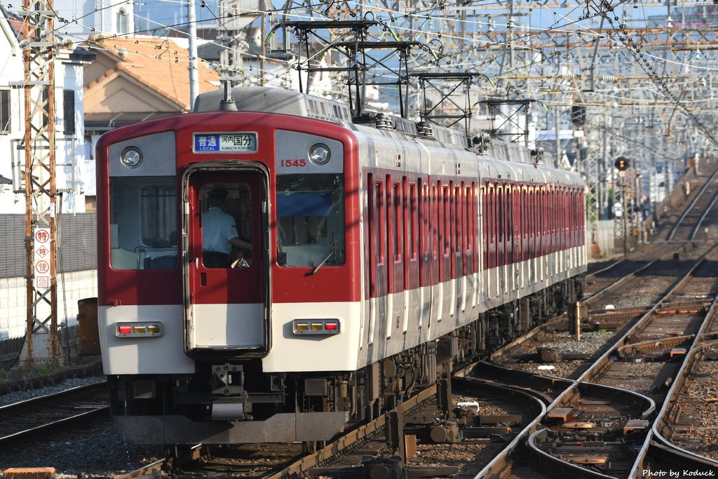 近鐵1420系(1545)電車@近鐵高安_1_20190605.JPG