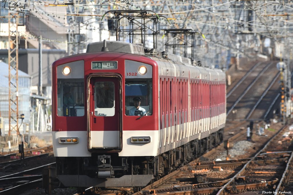 近鐵1420系(1522)電車@近鐵高安_1_20190605.JPG