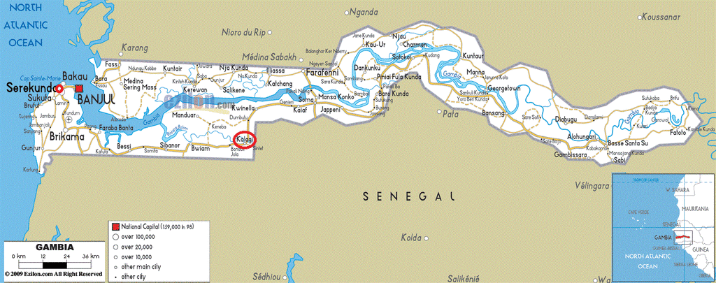 Gambia-road-map