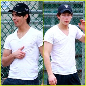 The Jonas Brothers Batter Up 