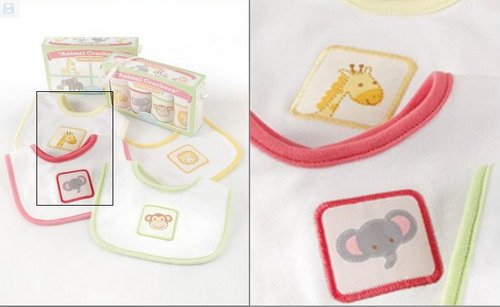 Animal Crackers for Messy Snackers Four-Piece Bib Set 1-1.jpg