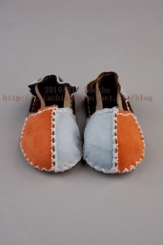 Sandal Booties - Blue Orange1.jpg