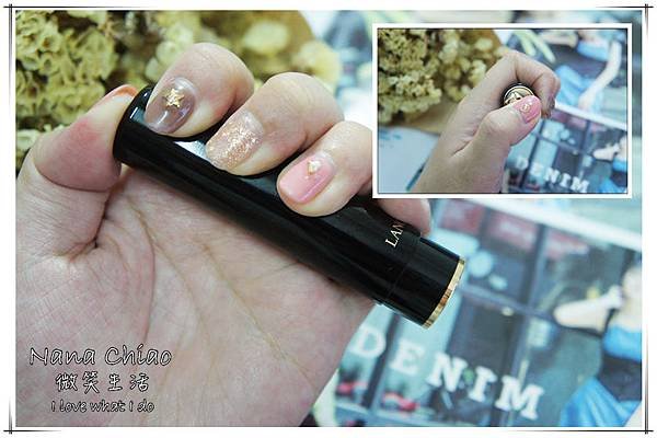 Lancome蘭蔻-果漾特調氣墊光霧唇露-絕對完美唇膏06.jpg