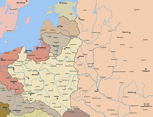 03-Poland波蘭在1918復國後的疆域