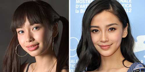 Angelababy-before and after