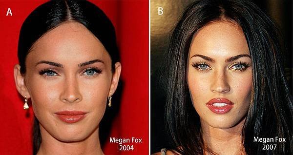 Megan Fox 2004 versus 2007