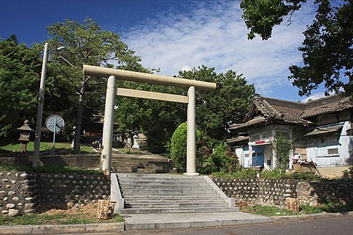 湖口公學校校內神社/新竹縣80年新湖國小存日治時期新湖口公學