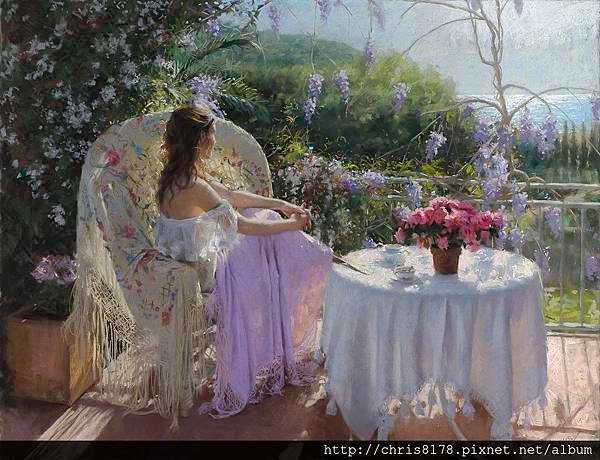 10880_Vicente Romero Redondo_ART2016_4_Spring morning_粉蠟筆(pastel on Ingres paper over an impasto base)_116x89cm_2015.jpg