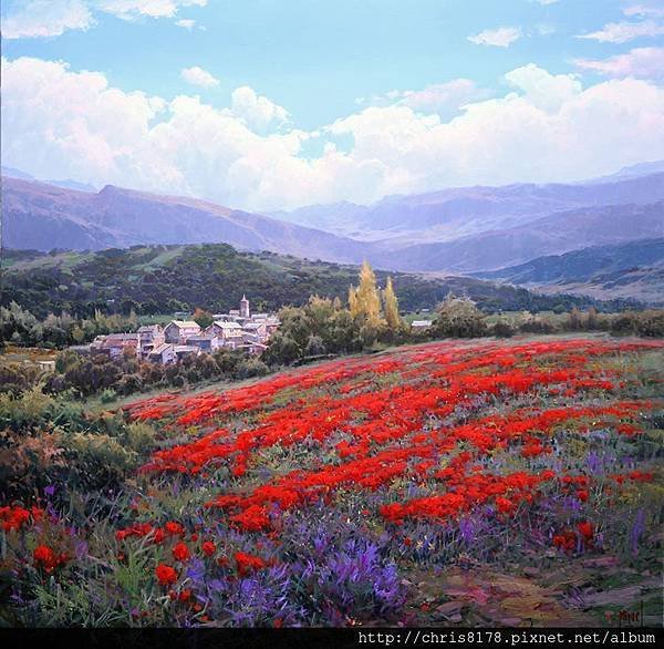 10626_Miguel Peidro_ART2017_7_Pueblo de Pirineos_80x80cm_Oil on canvas.jpg