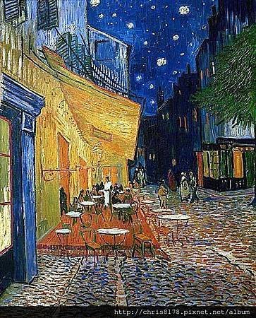 (1853~1890)梵谷(荷蘭)_夜晚露天咖啡座_Vincent Van Gogh_Cafe Terrace at Night_1888.jpg