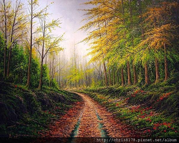 11468_Joan Coloma_20181146804_卡波爾尼加的森林 Bosque en el Valle de Cabuerniga_油畫 oil on canvas_92x73cm_sm_2017.jpg