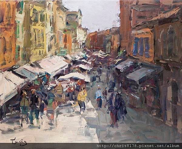 11467_Josep Cruañas_20181146704_威尼斯市集 Mercado en Venecia_油畫 oil on canvas_73x60cm_sm_2017.jpg