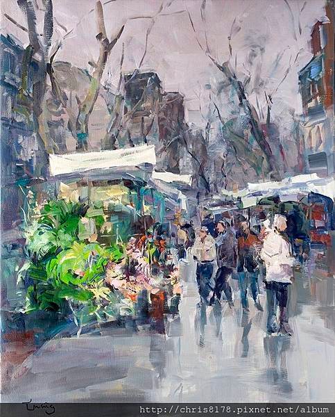 11467_Josep Cruañas_20181146703_蘭布拉大道I Las Ramblas_油畫 oil on canvas_73x92cm_sm_2017.jpg