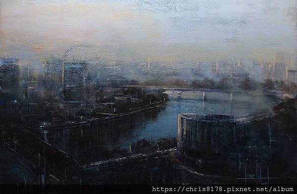 2019-11583-05_荷西·亞伯勒 Josè Abel_倫敦 Londres_複合媒材 mixed mediums_122x80cm_50P_sm_2018.JPG