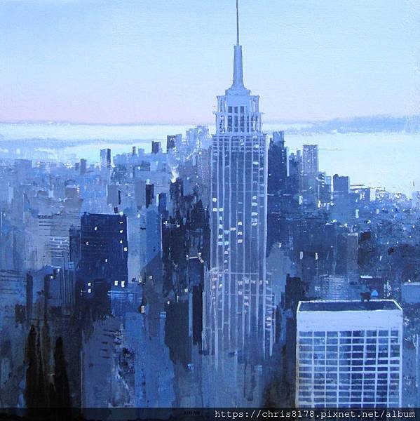 2019-11586-06_安荷拉·亞森席歐 Angel Asensio_曼哈頓VII Manhattan VII_油畫 oil on canvas_60x60cm_18正方_sm_2018.JPG