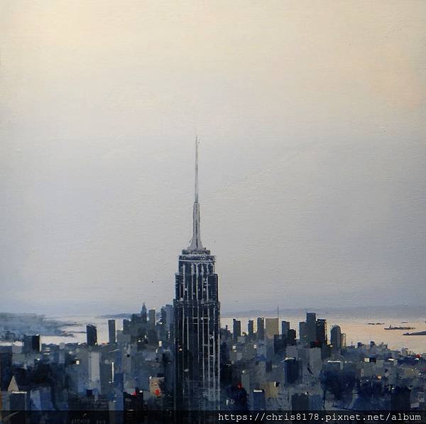 2019-11586-05_安荷拉·亞森席歐 Angel Asensio_帝國大廈 Empire State_油畫 oil on canvas_80x80cm_30正方_sm_2018.JPG