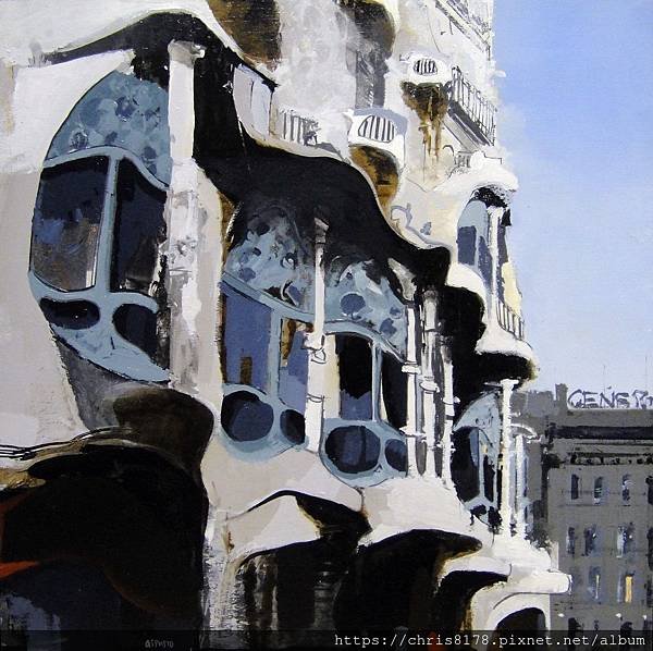 2019-11586-03_安荷拉·亞森席歐 Angel Asensio_巴特略之家 Casa Batllo_油畫 oil on canvas_50x50cm_12正方_sm_2018.JPG