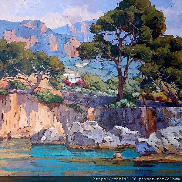 2019-11591-04_基庫·波克 Kiku Poch_馬略卡島海岸 Costa de Mallorca_油畫 oil on canvas_100x100cm_50正_sm_2017.jpg