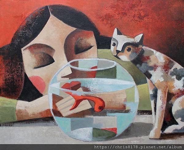 2019-11457-03_狄迪耶·魯倫索 Didier Lourenço_當妳熟睡之時_Mientras duermes_油畫 oil on canvas_73x60cm_20F_sm_2018.JPG