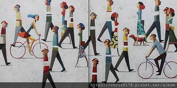 2019-11457-10_狄迪耶·魯倫索 Didier Lourenço_你和我(雙拼畫) Tu y yo (Dyptich)_油畫 oil on canvas_ 200x100cm_100號_sm_2018.jpg