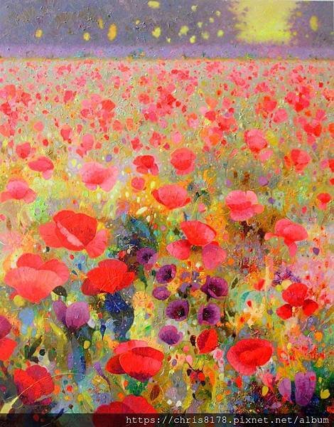 2019-11471-01_佩德羅·羅爾丹 Pedro Roldan_萬紫千紅映微光_Crepusculo en rojos y violeta_油畫 oil on panel_95x122cm_60號_sm_2017.jpg