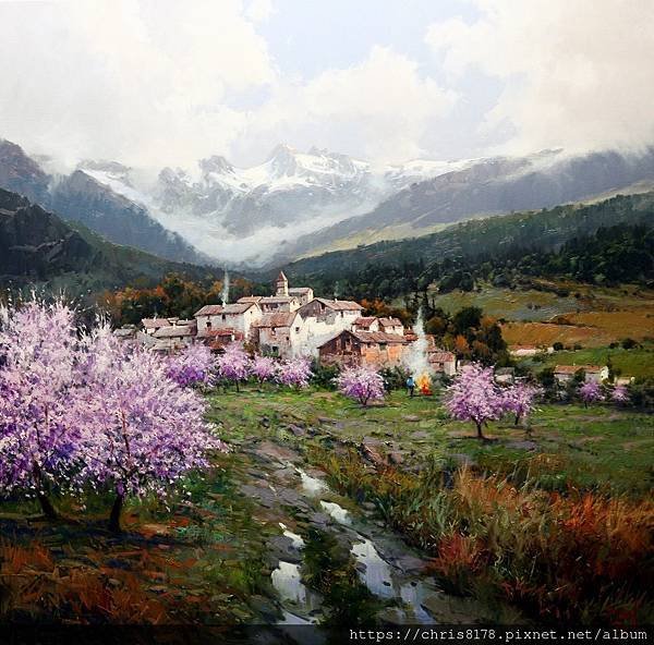 20211062605_大地春回_Comienza la primavera_油畫_Oil on canvas_80x80cm_30正方_風景_米蓋爾‧貝伊德羅_Miguel Peidro_西班牙_2020.JPG